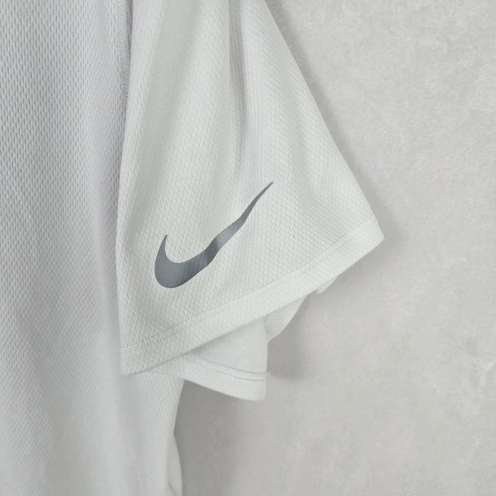 Nike Running Dri-FIT Shirt Mens XL White Nike Air Graphic Tee Train Athletic
